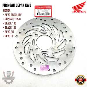 Piringan Depan Revo ABS Blade Karbu Supra 125 Original Honda Cakram Depan Revo Piringan Depan KWB 45251-KWB-921