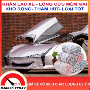 [SIÊU MỀM - THẤM HÚT] Khăn Lau Xe Hơi Ô Tô Cao Cấp Đa Năng - Siêu Thấm Hút Không Phai Màu Lau Siêu Sạch - Baobaocompany