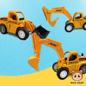 WJX 3in1 Construction Excavator Loader Bulldozer Drilling Truck Children Push & Pull Vehicle Engineering Toy Set | Mainan Budak Lori Pembinaan