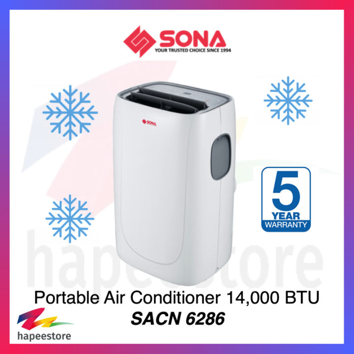 Sona SACN 6286 SACN6286 Portable Air Conditioner 14000BTU Lazada Singapore