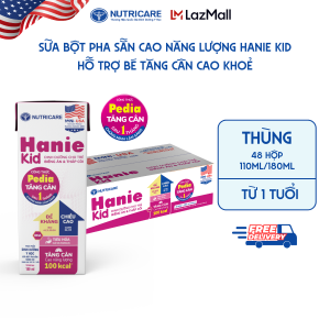 Sữa Bột Pha Sẵn Nutricare HANIE KID Sữa Non Cao Năng Lượng Cho Trẻ Biếng Ăn và Thấp Còi Từ 1 Tuổi (thùng 48 hộp)