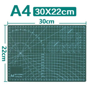 1Pc A4 Double Sided Self Healing Cutting Mat Grid Pattern Papan Pemotong A4 for Craft and Engraving