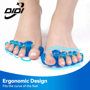 DIDI 1Pair Toe Separator Gel Hallux Valgus Corrector Silicone Orthopedic Hammer Toe Straightener Spreader Foot Care Tool