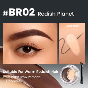 FOCALLURE Terminator Concealer Brow Pomade Long Lasting Waterproof Smudge Proof 2-in-1 Multi-use Creamy Smooth