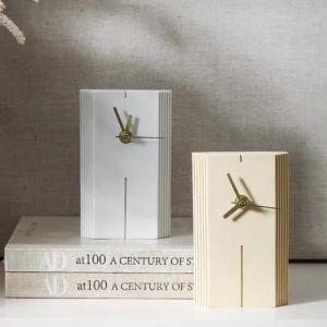 xpkQ Sandstone Table Clock Silent Nordic Vintage Desk Clock Modern Minimalist Creative Clocks Bedside Table Bedroom Home Decoration Y5R7K