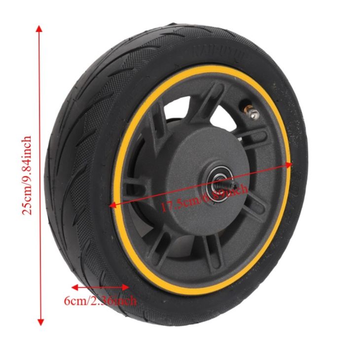 VJDA%2010%20Inch%20Electric%20Scooter%20Front%20Wheel%20Rubber%2060/70-6.5%20Replacement%20Front%20Wheel%20Durable%20Heavy%20Duty%20Scooter%20Front%20Wheel%20for%20Ninebot%20Max%20G30%20Replacement%20Parts%20-%20Image%202