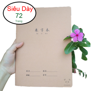 Vở Luyện Viết Chữ Hán Tô Châu Tứ Bảo Luyện Viết Tiếng Trung Nhật Hàn Siêu Dày 72 Trang
