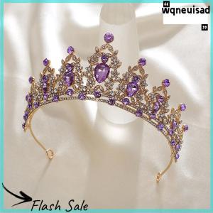 【WQ】 COD มงกุฎคริสตัลหรูหราหรูหราเครื่องประดับผมเจ้าหญิงมงกุฎสำหรับผู้หญิงเครื่องประดับหัวใหม่