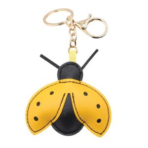 Nhiều mục đích bọ rùa Keychain giả da trang trí clip cho các phím Ví xe ô tô