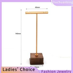[COD] liuchuanbing Jewellery Jewelry Display Stand Necklace Earrings Jewelry Copper Wood Jewelry Display Props Shooting Jewelry Booth Display Pieces