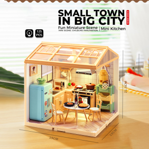 [SG Stock] DIY toy  Miniature house Scene Dollhouse Kit 3D Assembly Model for Kids & Adults，Suitable gift for children