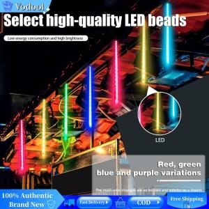 [Vodool Brand Center]8Pcs 30CM LED Falling Raindrop Light Wear Resist Dynamic Fairy String Light IP65 Waterproof for Wedding Garden Street