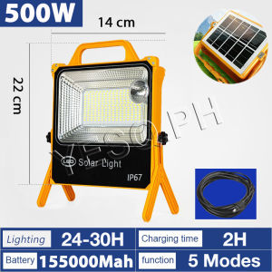 YESQ solar emergency light rechargeable outdoor camping lamp charging modes 3 lighting modes Home Emergency work light hiking camping set equipment solar lighting outdoor Flashlight Rechargeable  LED Solar Light portable
