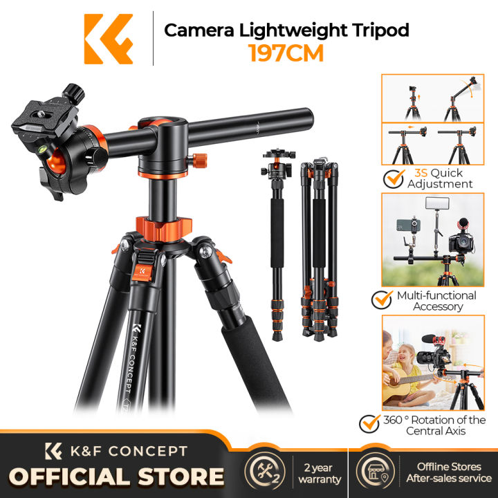 K F Concept Aluminum Tripod Portable M Kg With Detachable Tripod For Dslr Camera T A