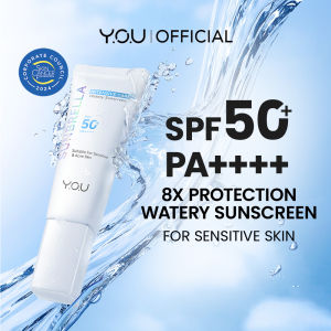 YOU Sunbrella Intensive Care Watery Sunscreen SPF50+ PA++++ | Tabir Surya Kulit Sensitif | 8X Protection | Sensitive Acne Skin Friendly