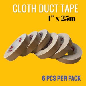 Cloth Duct Tape Biege color (1” x 25m) 6pcs per Pack