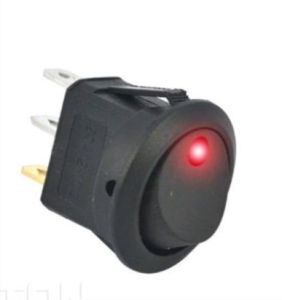 1PC LED TOGGLE SWITCH 12V 20A ON OFF ROUND Control Spotlight Car Fog Lamp Rocker Light Switch Socket Suis Lampu Kereta 汽车聚光灯雾灯开关按钮