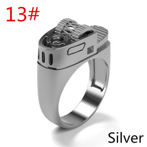 OKDEALS Men Rock Hip Hop Vintage Creative Lighter Rings Biker Punk Gothic
