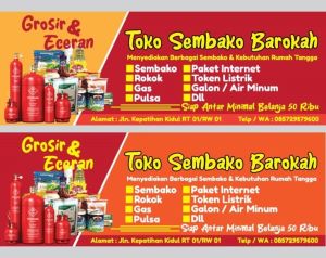 CETAK SPANDUK BANNER TOKO CUSTOM MURAH GRATIS DESAIN