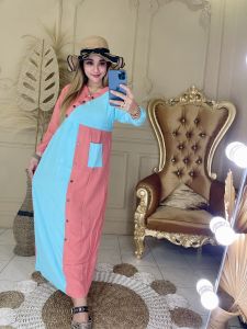 Daster Rayon Busui Jumbo Kombinasi Lolipop