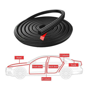 Car Door Rubber Seal Strip Waterproof Soundproof Dustproof Auto Weatherstrip Edge Trim Universal Fit