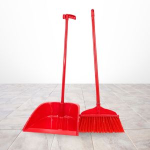 Broom dustpan bundle high quality handle lightweight durable thread for household and outdoor cleaning