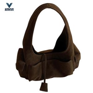 Women PU Retro Shoulder Bag Large Capacity Top Handle Bag Multiple Pockets Hobo Tote Purse for Daily Travel Work Shopping [Vodool Center]