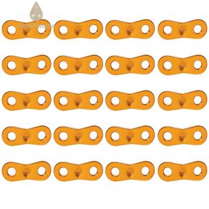 20pcs Canopy Tent Rope Fixing Sheet Aluminum Alloy Tent Pull Ropes Adjustment Buckle Wear-resistant Tent Accessories