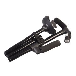 Foldable Walking Stick Multifunctional Cane LED Light Adjustable Portable Walking Aid Mobility Stick