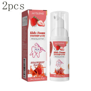 new Strawberry-Flavored Kids Foam Toothpaste - Teeth Cleaning & Whitening Cavity Protection Pump-Action Mousse Toothpaste Free Shipping