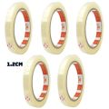 Băng keo trong, băng dính trong suốt rộng 1.2-2.4-4.8 cm vòng lớn 100-200 yard dùng cho văn phòng, trường học. 