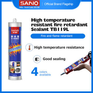 SANVO fire retardant sealing sealant TB119 Maximum temperature resistance 250° Ageing resistance Bonding and sealing of fire door Electrical Gas cooker doors and windows