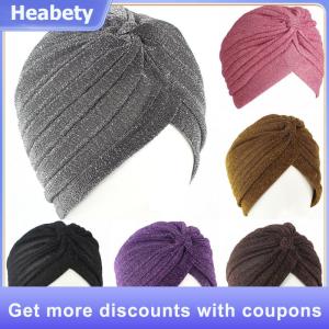 【Heabety】 Fashion Men Women Stretchable Soft Indian Style Turban Hat Head Wrap Band Cap