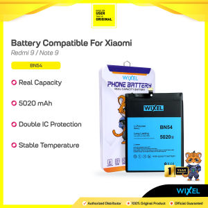 WIXEL ORIGINAL Baterai XiaoMi BN54 Redmi 9 / Note 9 Batre Batrai Battery BN 54 HP Handphone Ori Double Power