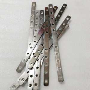 panel bolong besi bolong crome panjang 40cm tebal 25mm