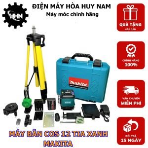 Máy Cân Mực-Máy Bắn Cos Laser 12 Tia Xanh MKT - Đầy Đủ Phụ Kiện - Bảo Hành Chính Hãng 12 Tháng