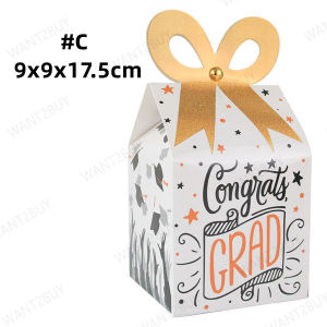 UMI 1pcs Graduation Celebration Decoration Candy Sugar Favor Paper Box Creative Doctor Hat Cap Bag Favors DIY Party 毕业礼物