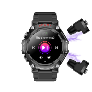 T96 Earphone Smart Watch Bt Call Music Ip67 Waterproof App Fitcloudpro High Quality Smart Watch With Earbuds Wireless