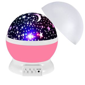 GJURD Rotating Star Projector Light Colorful Mini Star Background Light Multi Pattern High-definition Night Light Bedroom