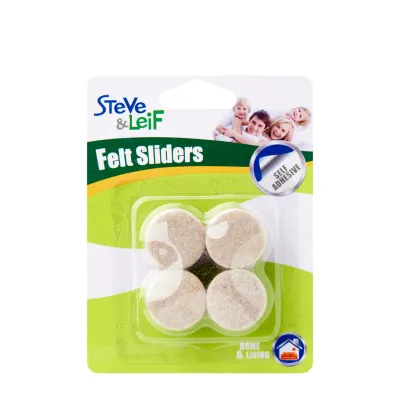 [Min Buy Any 3] Steve & Leif Heavy Duty Round Felt Self Adhesive Furniture Felt Sliders Anti-Skid Pads