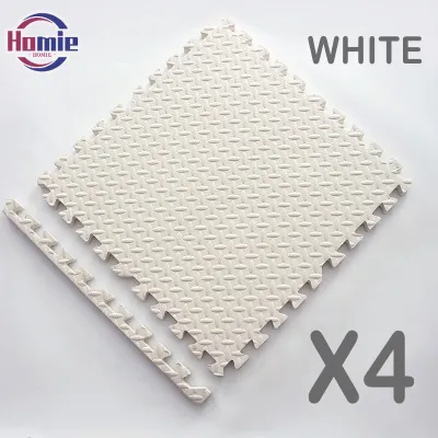4-Piece 2.5cm Thick Foam Puzzle Playmat for Kids 30x30cm Soundproof Anti-Slip Floor Mat for Baby Room Unisex