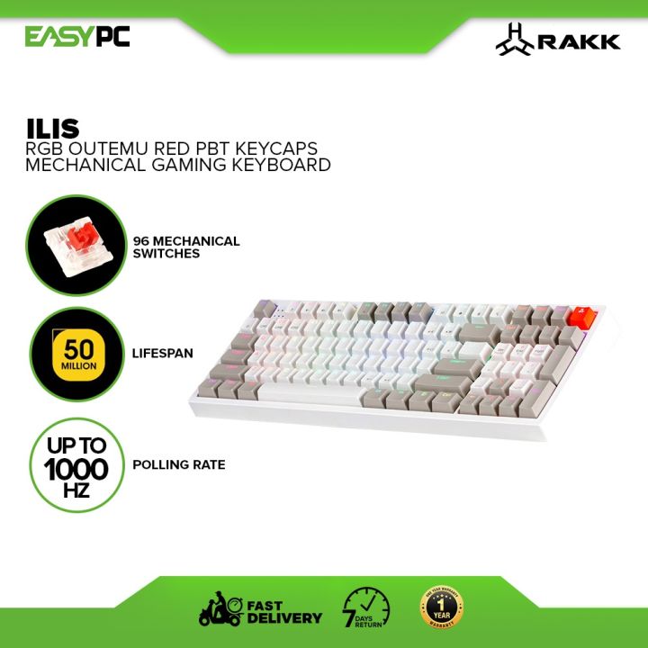 EasyPC | Rakk Ilis Type-c RGB Mechanical Keyboard | 96 Key Layout | 1 ...