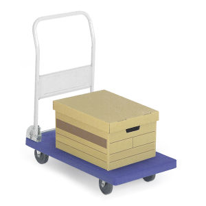 Foldable Platform Trolley For Lifting Heavy Weight Heavy Duty Push Cart - 150 kg Capacity - Keimav