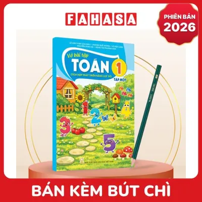 Sách Giáo Khoa Vở Bài Tập Toán 1 - Tập 1 (Tích Hợp Phát Triển Năng Lực Số) (Phiên Bản 2026) - Kèm Bút Chì
