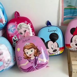 Childrens school bag kindergarten cartoon pattern hard shell adjustable backpack