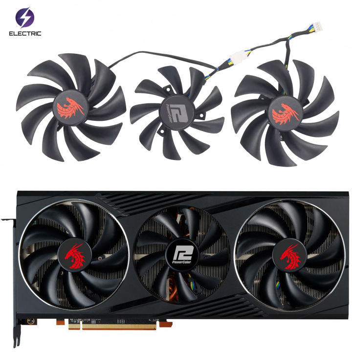 FD10015H12D FD9015U12D RX6800 RX6800XT Video Card Fan For PowerColor RX ...