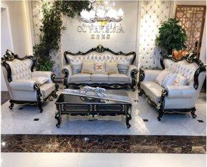 Bộ sofa phòng khách tân cổ điển gỗ tự nhiên nhập khẩu G9921