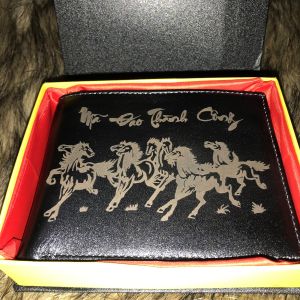 Ví Da Bò Cao Cấp ~ Free khắc và thiết kế theo yêu cầu - Quà tặng ck tặng ba tặng người yêu