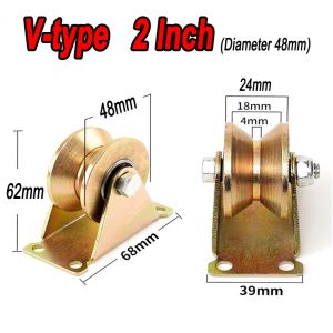 Pulley U/H/V-Shaped Bearing Household Hardware Accessories Guiding Wheel Fixed Home Furnishing Decor