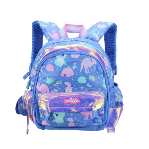 smiggle childrens schoolbag girls backpack Lake Blue Rainbow kids cool kawaii 11 inch 1-3 years old